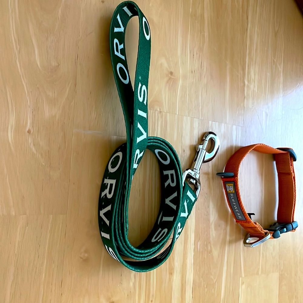 Ruffwear Collar S (11-14 inches/28-36cm) & Orvis Leash